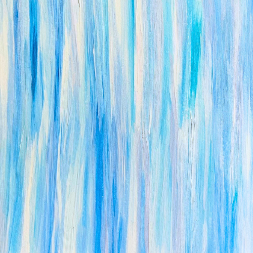 imagen de pintura abstracta en tonos acqua y blanco. Pinceladas sencillas en tonos costeros